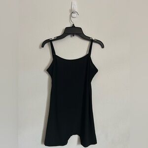 Black Stretchy Spaghetti Strap Playsuit/Romper